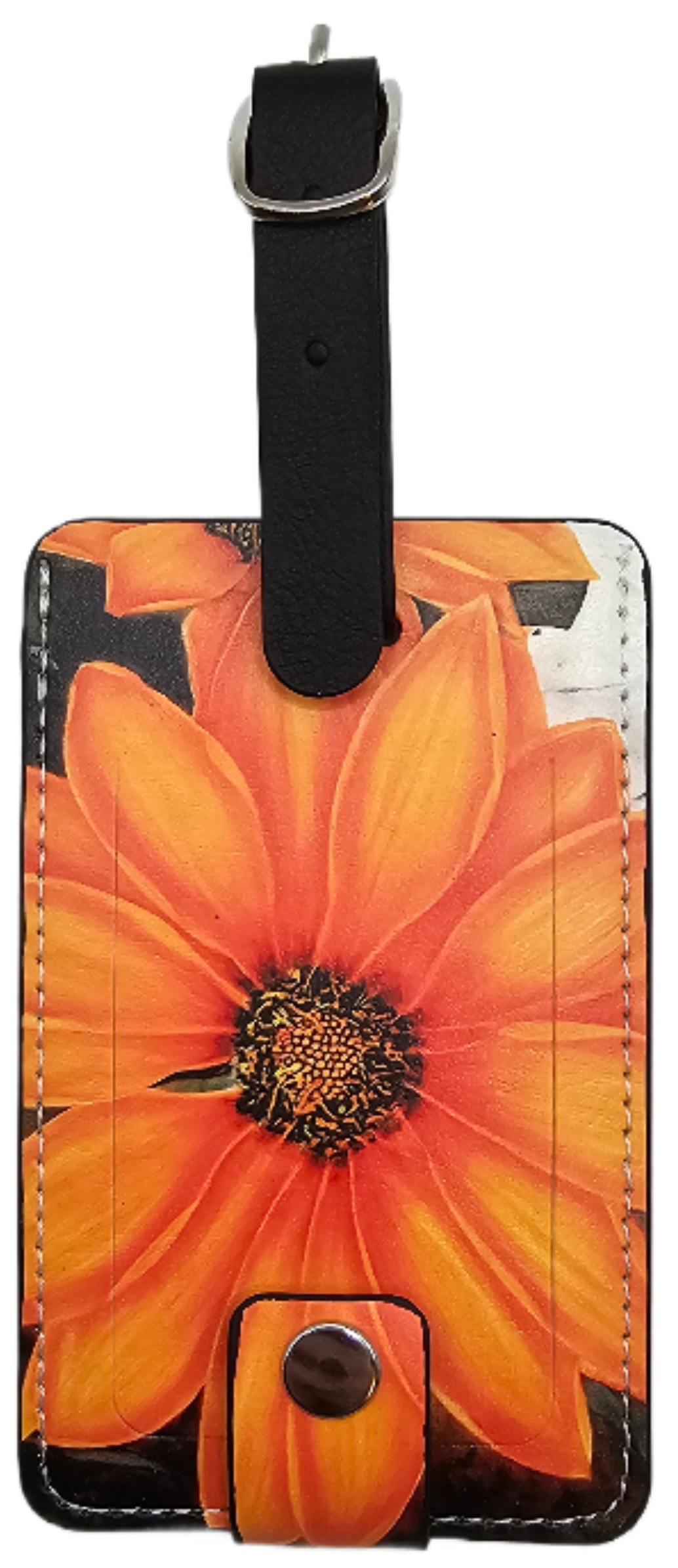 Beautiful Orange Flower Luggage Tag