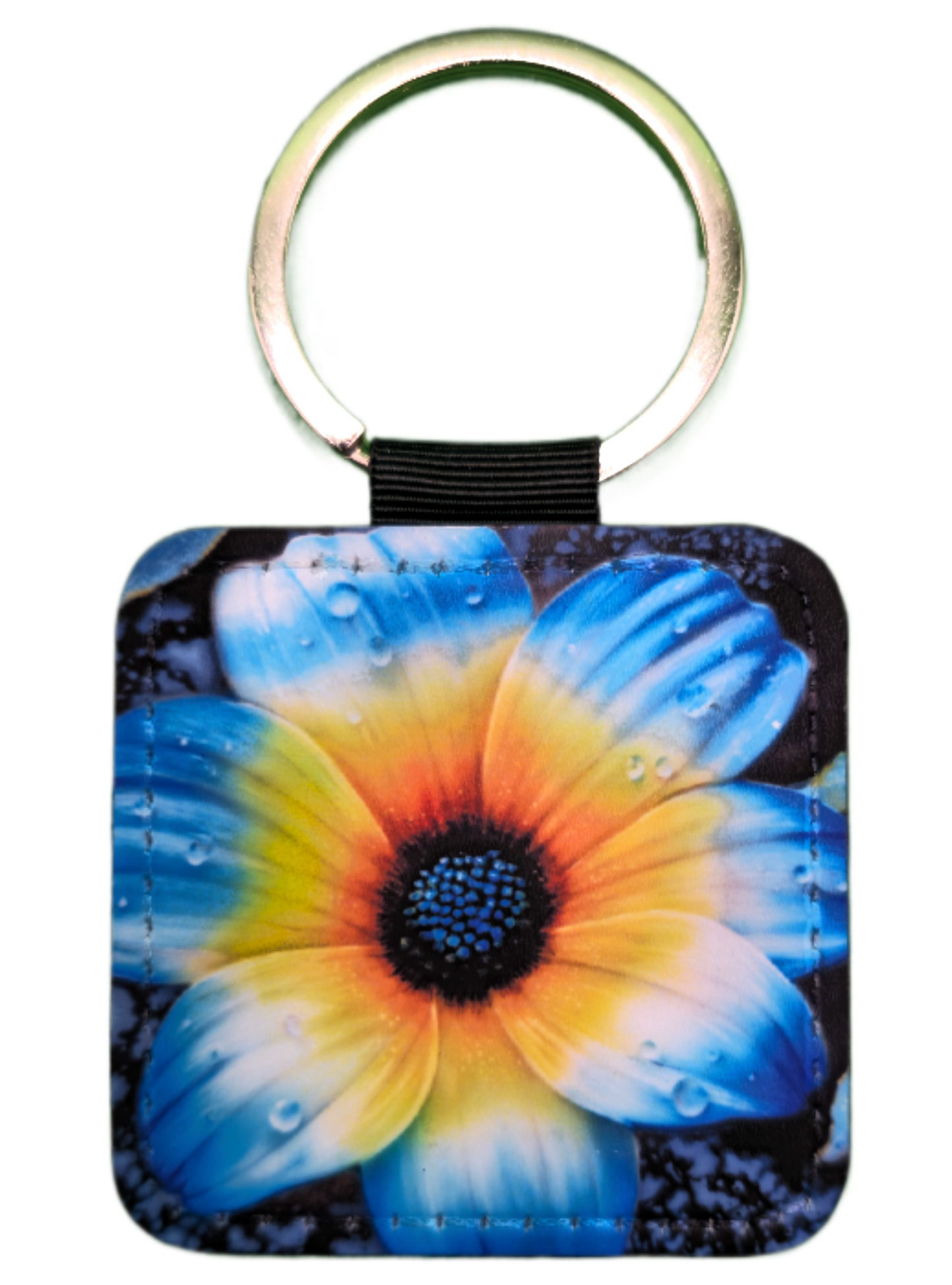 Forget Me Not - 'Alien Flower' Key Ring | Ron Risley Art