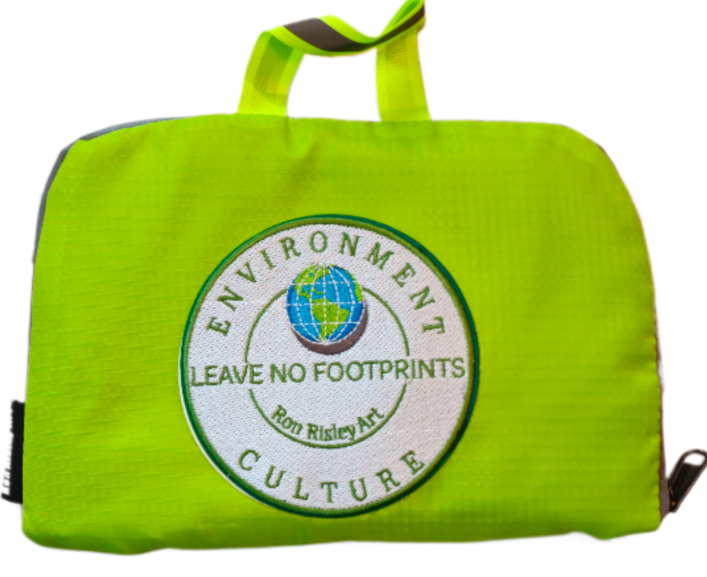 Forget Me Not - - Light Green Day Pack with " Leave No Footprints" Patch | Ron Risley Art