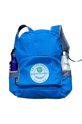 Forget Me Not -  - Blue Day Pack with " Leave No Footprints" Patch | Ron Risley Art