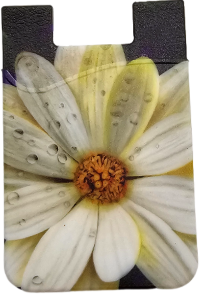 Daisy in the Rain Cellphone Card Holder
