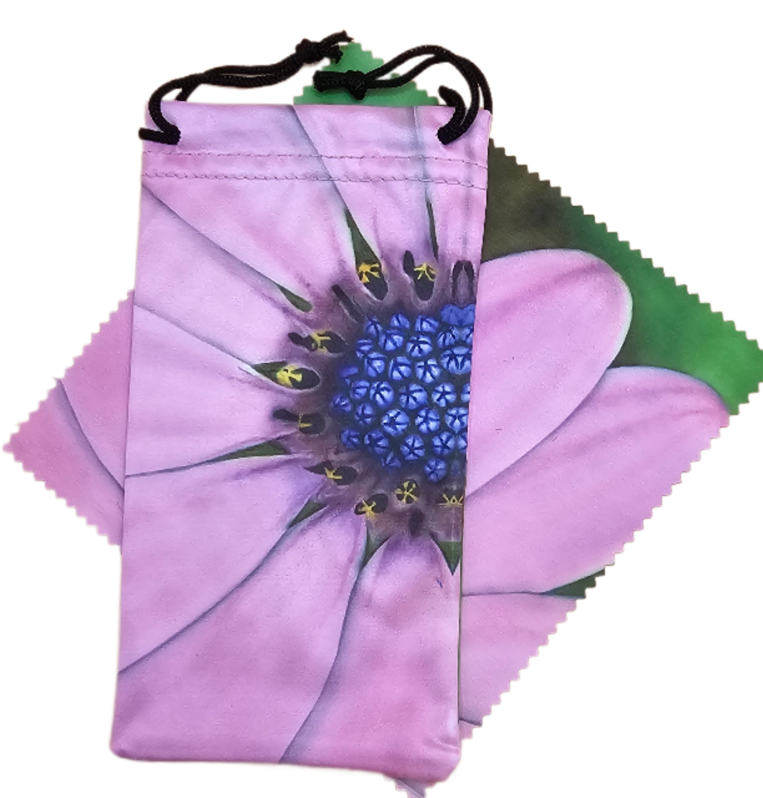 Pink Daisy Sunglass Pouch