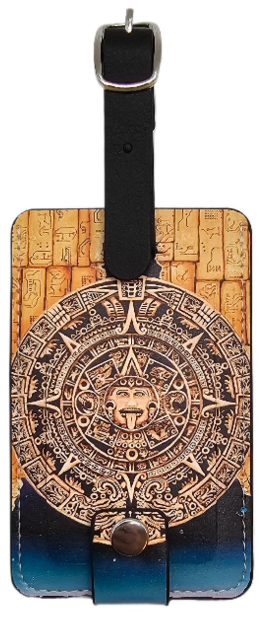 Unique Techno- Mayan Luggage Tag