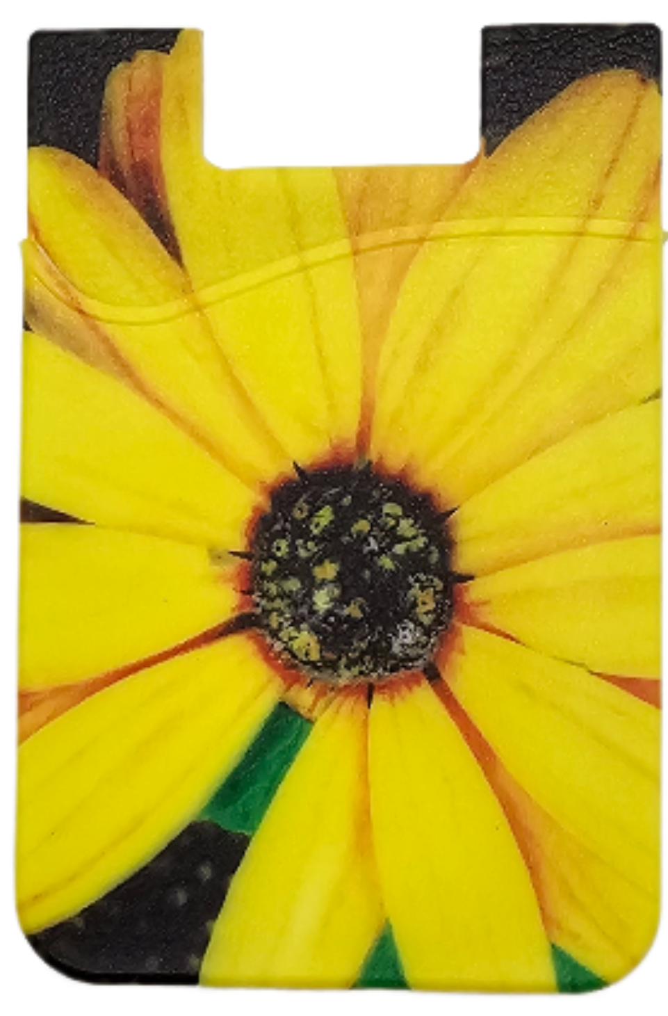 Yellow Daisy Cellphone Card Holder