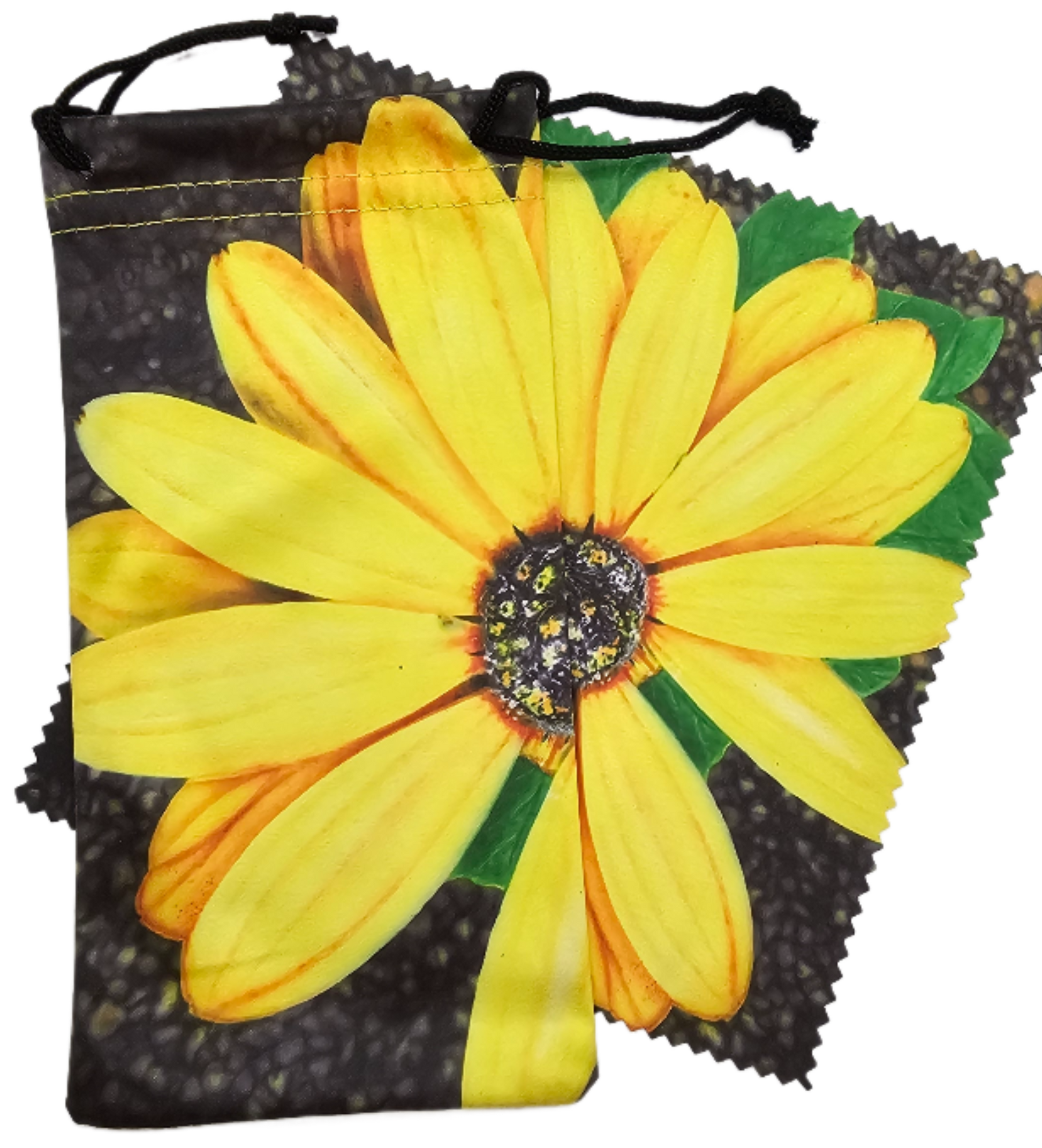 Yellow Daisy Sunglass Pouch