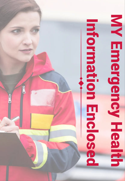 Forget Me Not -  RFID Pink Daisy Passport and Card Holder  now with our Emergency Health Information Document | Ron Risley Art