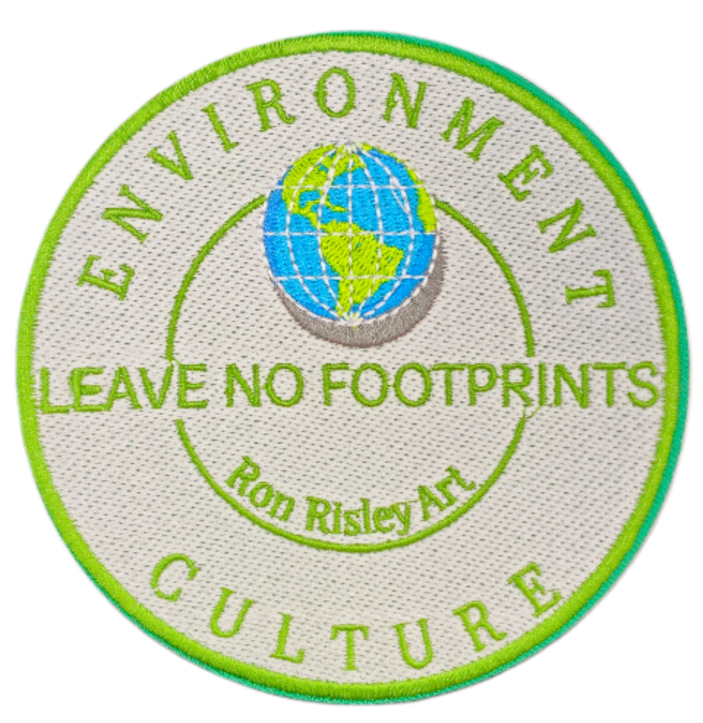 Forget Me Not -  - Light Green Day Pack with " Leave No Footprints" Patch | Ron Risley Art