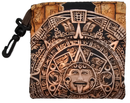 Forget Me not - Unique Techno-Mayan Pocket Bag | Ron Risley Art